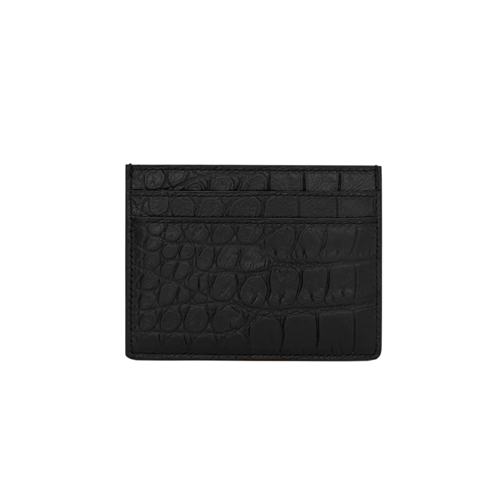 YSL Cardholder Croco Leather